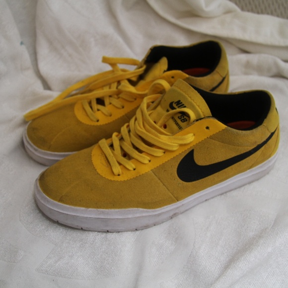 yellow suede nikes
